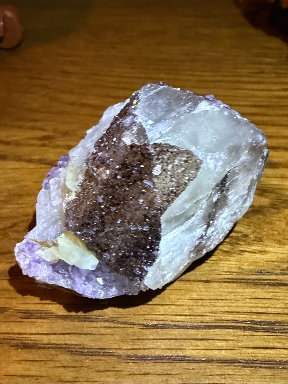 2.1in Calcite Amethyst and Muscovite - Brazil - Picture 3 of 5